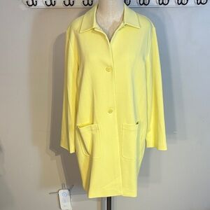 Olsen Yellow Trench Style Coat for Women NWT size M/L